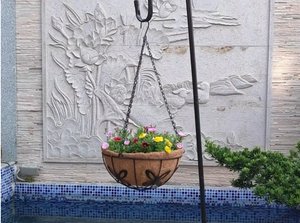 Pots de fleurs biodégradables ronds en fer métal de qualité fibre <span class=keywords><strong>pot</strong></span> de jardin pour pots en fibre de <span class=keywords><strong>coco</strong></span> paniers suspendus - Product Image 3