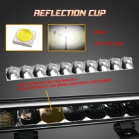 BRTLED Nouvelle barre lumineuse LED tout-terrain 60W 20 pouces 12V IP68K pour voiture, tracteur, camions, blanc ambre, DRL, éclairage de conduite, éclairage de rampe