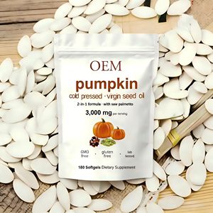 Huile <span class=keywords><strong>de</strong></span> graines <span class=keywords><strong>de</strong></span> citrouille vierge pressée à froid, antioxydant, complément alimentaire pour la pression artérielle et la santé cardiaque, capsules molles, 180 unités - Product Image 3