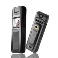 Mini caméra à clip magnétique |   Stylo Enregistreur de Conférence Portable 1080P Vision Nocturne IR 130° Grand Angle Mise au Point Fixe Vidéo MicroSD