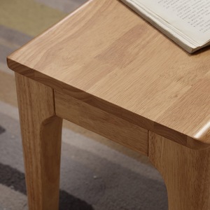 Solid Wood <b>Shoe</b> Changing Stool Bed End Bench Rectangular Minimalist Design Household Use Natural Wood Color - Product Image 3