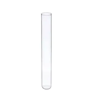 Factory Direct High quality flat bottom clear quartz glass test tube