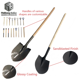 Vente en gros de pelle à manche long en acier de la marque MB, couleur <span class=keywords><strong>vert</strong></span> foncé, garantie 3 ans, outils de jardinage et <span class=keywords><strong>d</strong></span>'agriculture, manche en bois résistant à l'eau - Product Image 5