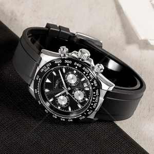 <span class=keywords><strong>Montre</strong></span> à Quartz <span class=keywords><strong>chronographe</strong></span> de luxe étanche pour hommes, nouveau Design tendance avec Logo personnalisé - Product Image 5