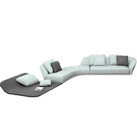 Canapé-lit convertible moderne 3 places avec rangement Murphy, mobilier multifonctionnel pour hôtel et salon