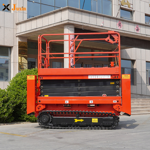 Elevador de tijera con orugas <span class=keywords><strong>para</strong></span> trabajo aéreo, elevador de altura de trabajo de 12m, con tomas en pista de rodillo, CE ISO 10m - Product Image 4
