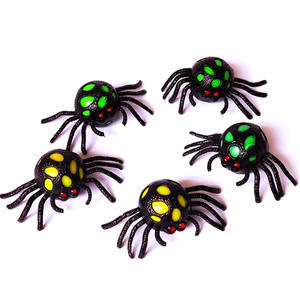Squishy Spider Mesh TPR Stress <b>Balls</b> Halloween Anti-Stress Toy for Kids-Stretchy Sensory Joke <b>Squeeze</b> - Product Image 1