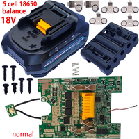 Kit de boîtier de batterie au lithium compatible avec Makita BL1830 BL1850 BL1860 BL1830B BL1850B BL1860B