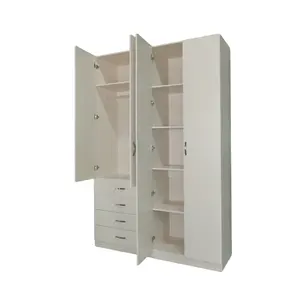 美式木制便宜层压板设计现代卧室集存储衣柜衣柜