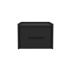 Boa Floating Nightstand Single <b>Drawer</b> Wall Mounted Black Bedroom <b>Side</b> Table - Product Image 5