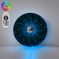 Projecteur d'étoiles en forme de donut 2-en-1, veilleuse RGB à 16 couleurs changeantes, interrupteur tactile, lampe murale et de table rechargeable, décoration d'intérieur, cadeau
