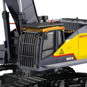 Huina 1592 22CH 1:14 Échelle de construction, voiture RC, chargeuse-pelleteuse hydraulique, <span class=keywords><strong>jouet</strong></span> excavateur, alliage métallique, <span class=keywords><strong>radiocommande</strong></span>, gros camion, pelle - Product Image 3