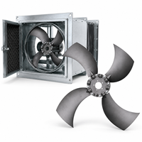 Pale de ventilateur carrée S14-AL en alliage d'aluminium, à angle réglable, roue axiale résistante à la corrosion pour unité de ventilateur de conduit