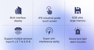 MATRIX MTR2000 Módulo registrador de temperatura multicanal con 8 canales Soporte OEM Pantalla TFT <span class=keywords><strong>LCD</strong></span> Puertos USB y RS485 - Product Image 2