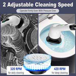 2025 Groothandel Draadloze Elektrische Reiniging Borstel Draaiende Borstel Reiniger 9 Vervanging Elektrische Borstel Schoonmaken Voor Huis Schoonmaken - Product Image 6