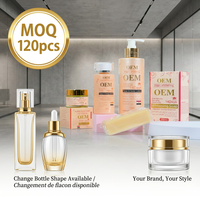 Kit de Soins Vegan Éclaircissant au Jaune d'Œuf et à la Carotte pour Peaux Noires Africaines, Vitamine C, Anti-Taches pour Visage et Corps, OEM ODM, Faible MOQ 120 Pièces