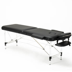 <span class=keywords><strong>Table</strong></span> de massage pliable en cuir synthétique portable avec un design moderne pour les soins de salon, de spa et de beauté dans le salon - Product Image 6