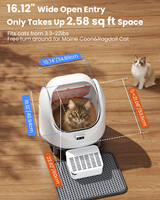Selbst reinigende Katzen toilette App Control Automatische Katzen toilette mit zwei Sicherheits sensoren Open Top Design Inklusive Duft patrone