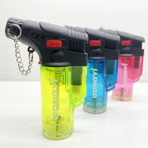 Dongyi fábrica nova chegada transparente tocha isqueiro elétrico recarregável isqueiro gás cozinha - Product Image 5