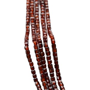 Natural Garnet Faceted Mini Sugar Cube <b>Beads</b> 2mm Square <b>Red</b> For Jewelry Making - Product Image 5