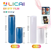 Film autocollant UV DTF A/B pour imprimante UV DTF, film de laminage A et B A3