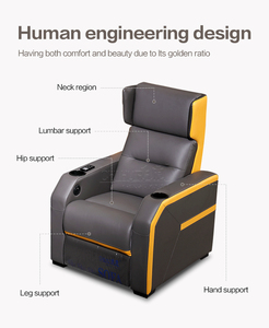 VIP de 3 perezoso silla motorizada silla sillones <span class=keywords><strong>teatro</strong></span> reclinable <span class=keywords><strong>Cine</strong></span> en Casa sofás reclinables de cuero sofá reclinable - Product Image 4