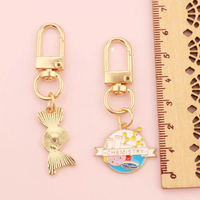 Nouveau Porte-clés de laboratoire de chimie à double hélice, cadeau pour diplômé, motif molécule scientifique, en métal, microscope