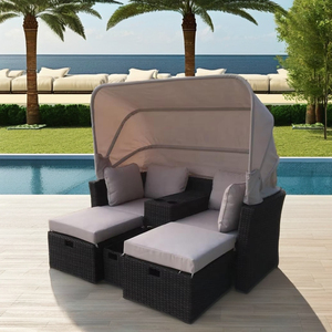 Direct factory in Viet Nam Price Modern Contemporary Design Adjustable <b>Sofa</b> <b>Bed</b> Garden Courtyard Waterproof Outdoor Beach - Product Image 1