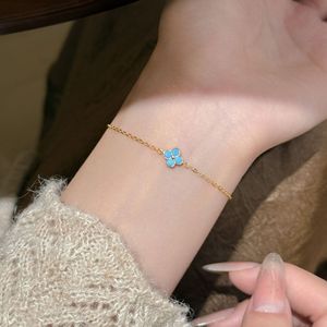 Pulsera <span class=keywords><strong>de</strong></span> Plata <span class=keywords><strong>de</strong></span> Ley 925 con Trébol <span class=keywords><strong>de</strong></span> Cuatro Hojas y Turquesa, Chapada en Oro, Estilo Medieval Vintage, Joyería <span class=keywords><strong>de</strong></span> la Suerte para Mujer, Venta al Por Mayor SPJ - Product Image 5