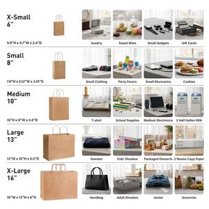 Factory Price Wholesale Custom Logo Brown Kraft Paper <b>Bag</b> Food Grade <b>Bakery</b> Bread Takeaway Packaging <b>Bags</b> - Product Image 5
