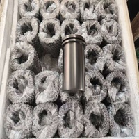 Crisol de grafito de alta pureza para fundición al vacío poroso a alta temperatura, para fundir y refinar oro, plata y otros metales preciosos