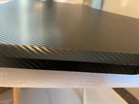 Panneaux MDF de haute qualité bureau stratifié mélamine noir fibre de carbone PVC blister dessus de Table de jeu