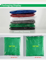 Layar Hijau 3*6m Gaya Non Woven Muslin, Dicat Semprot, Latar Belakang Fotografi Fleksibel, Chromakey Warna Solid