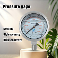 Hot Selling Customizable Stainless Steel Pressure Gauge 20000psi High Pressure Oil-Filled Shockproof 1.6% Accuracy