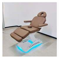 Table de Massage Électrique pour Esthéticienne, Salon de Beauté, Spa, Soins des Cils, Soins du Visage, Dermatologie Esthétique