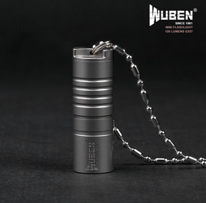 Đèn pin mini <span class=keywords><strong>LED</strong></span> cầm tay bằng titan kim loại, có thể đeo như dây chuyền, logo G337 tùy chỉnh - Product Image 3