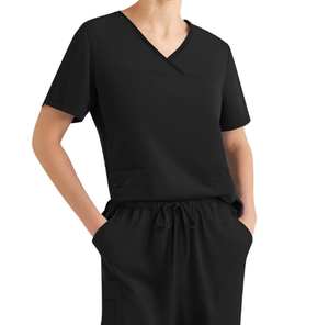 Personalizado bordado médico Scrubs Unisex lavable antiarrugas uniforme conjunto para uso en hospitales y salones - Product Image 2