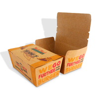 Cajas de embalaje de comida rápida desechables de pollo frito con logotipo personalizado a granel para negocios