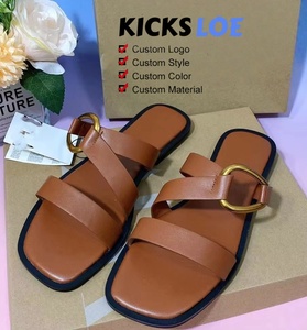 <span class=keywords><strong>Sandali</strong></span> da <span class=keywords><strong>Donna</strong></span> alla Moda, Ciabatte con Punta Quadrata e Fibbia Metallica, <span class=keywords><strong>Sandali</strong></span> Estivi da <span class=keywords><strong>Donna</strong></span> - Product Image 3