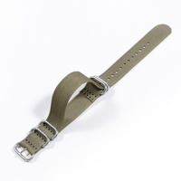 Bracelet de montre Lionorm Premium en nylon côtelé 20mm 22mm, durable, en tissu de ceinture de sécurité tissé, avec boucle brossée à 5 anneaux