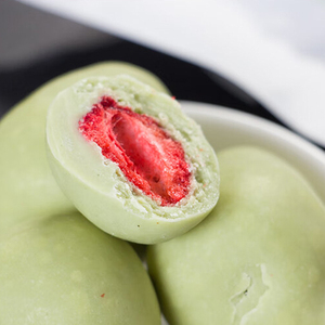 Todo o liofilizado morango revestido leite/cacau/Matcha Chocolate
