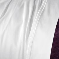 Ensemble de draps plats pour couple 3 pièces, 400 fils, 100% coton premium, doux, qualité hôtelière, rafraîchissant