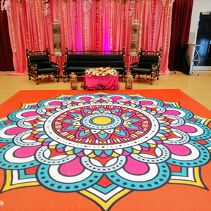 Autocollants <span class=keywords><strong>muraux</strong></span> personnalisés <span class=keywords><strong>avec</strong></span> impression de nom de mariage, décalcomanies de piste de danse - Product Image 6