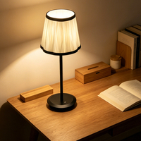 Lampe de table LED rechargeable minimaliste avec contrôle tactile, lampe d'ambiance moderne pour chambre à coucher, maison, hôtellerie