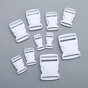 Boucles latérales en plastique blanc 2 cm 50 mm résistantes à l'usure pour sacs et accessoires de sac à dos - Product Image 1