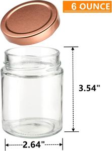 Different Sizes 100ml 150ml 180ml 220ml 280ml 500ml Round clear Food Glass <b>Jars</b> with Cover - Product Image 2
