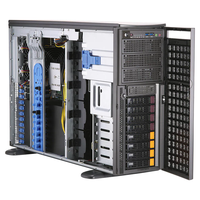 Serveur GPU Full-Tower SYS-740GP-TNRT, station de travail tour à double processeur avec 4 GPU