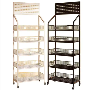 Expositor/estantería de almacenamiento multinivel, giratorio y móvil para aperitivos en centros comerciales – Conveniente. - Product Image 6