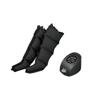 Appareil de pressothérapie à 6 chambres avec bottes de compression, système de massage des jambes, contrôle de la durée et commande filaire manuelle