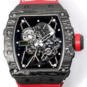 New Model Manual <b>Watch</b> Carbon Fiber Material Hollowed Out Mechanical Mechanism Luxurious Wristwatch Sporty Style Men's <b>Watch</b> - Product Image 6